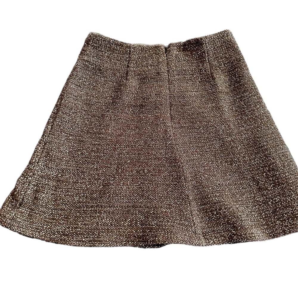 🔴5 for $40 SALE! 
Loft Petites a-line tweed black mini skirt sz 00p
